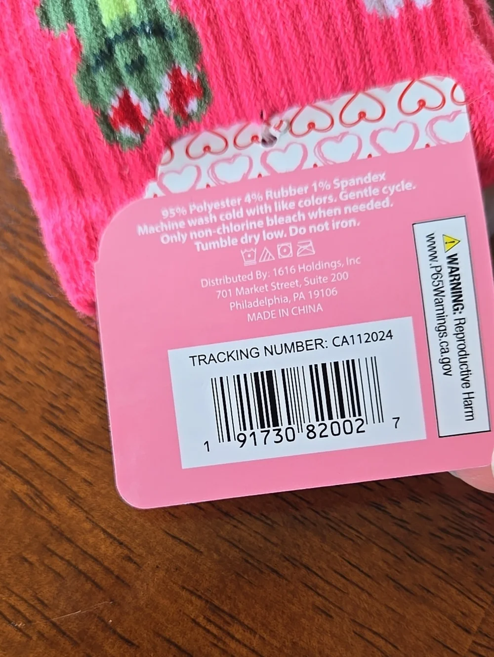Pink Frog Green Crew Socks New Accessory Womens